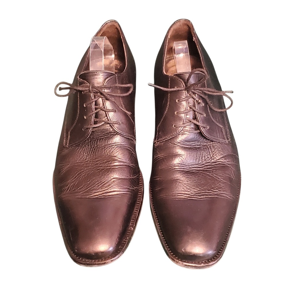 To Boot New York Adam Derrick Italy Size 8.5 Leather Oxford Dress Shoes Black